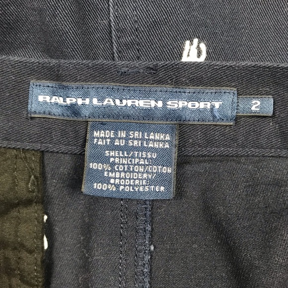 Ralph Lauren Sport Navy White Logo Print Skirt - Picture 6 of 6